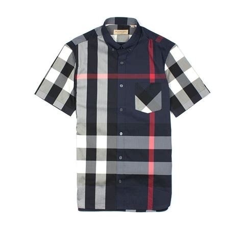 burberry short sleeve shirt blue|burberry short sleeve shirt vintage.